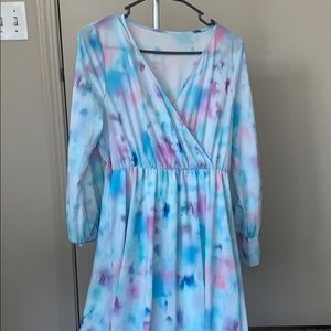 Maxi cotton candy Amazon dress